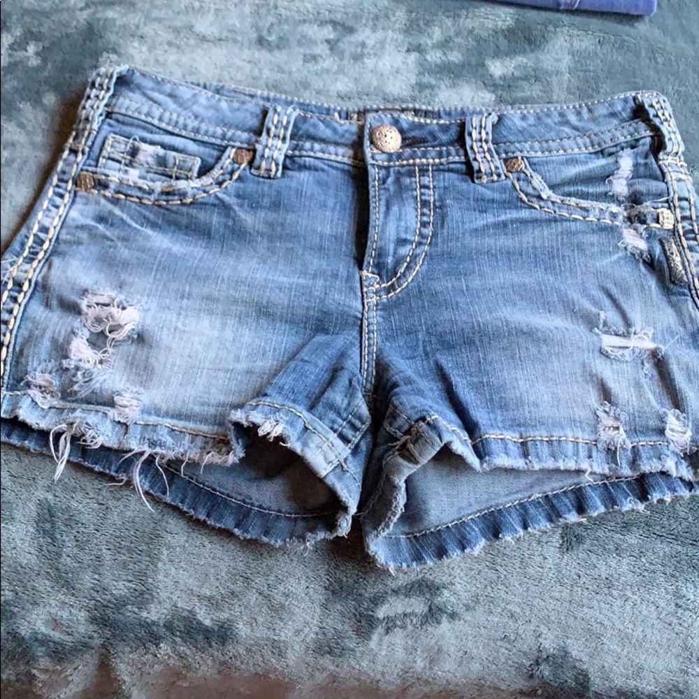 Silver Aiko shorts